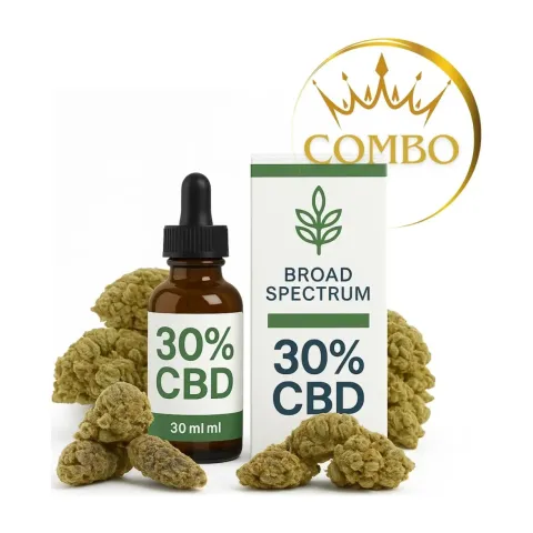 Pack CBD Huile 30% + 3 Fleurs – vue principale