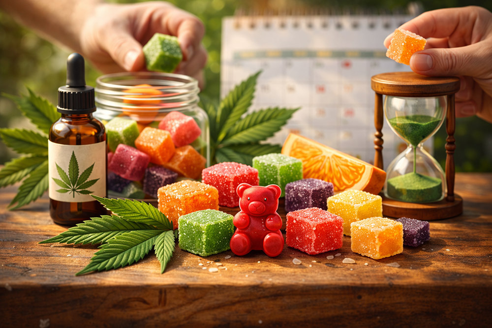 Combien de temps durent les gummies THC ? Début, pic et risques